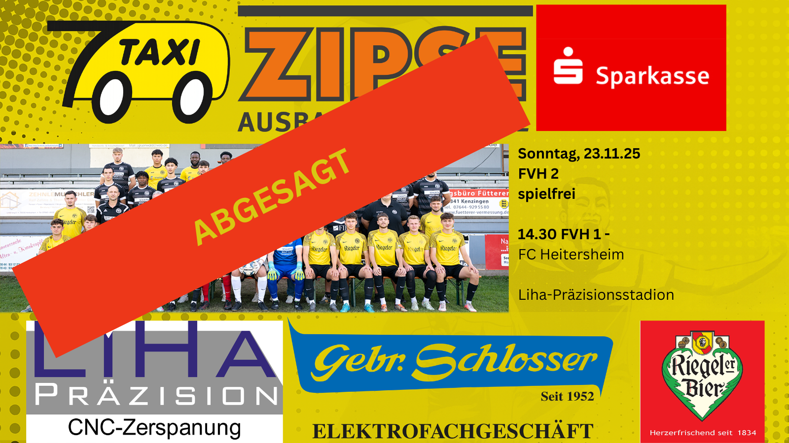 FC Heitersheim abgesagt