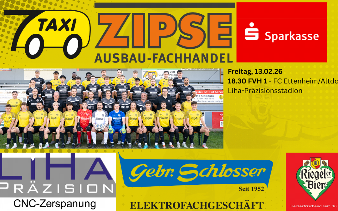 FVH 1 testet gegen FC Ettenheim/Altdorf