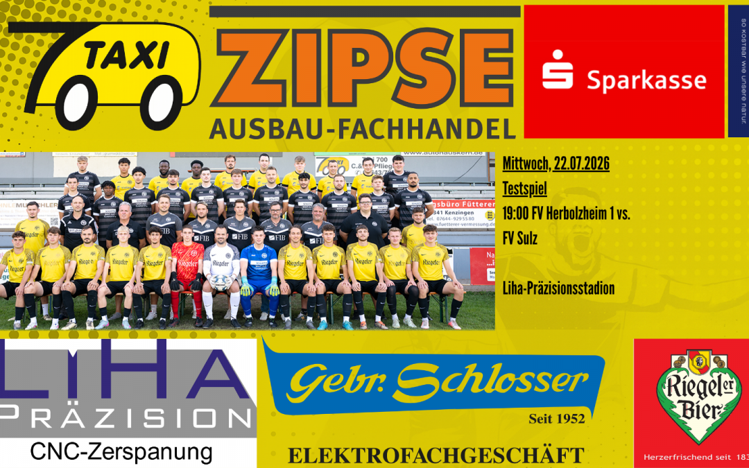 Testspiel am Mittwoch