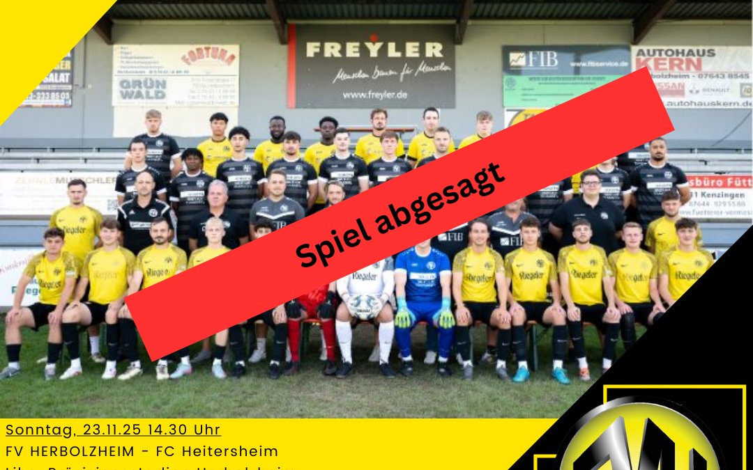 Spiel abgesagt